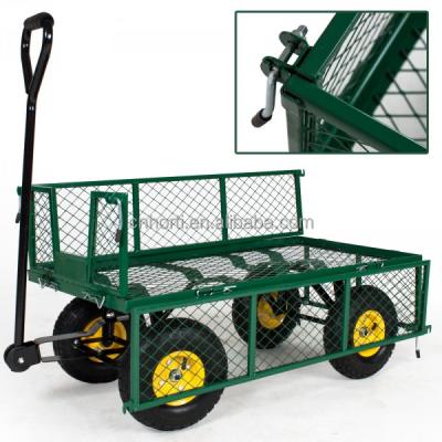 China Tools Garden EL-869 Four Wheel Trolley Flat Cart for sale