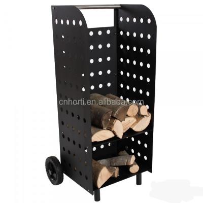 China Firewood Storage Firewood Stacking Cart Log Racks for sale