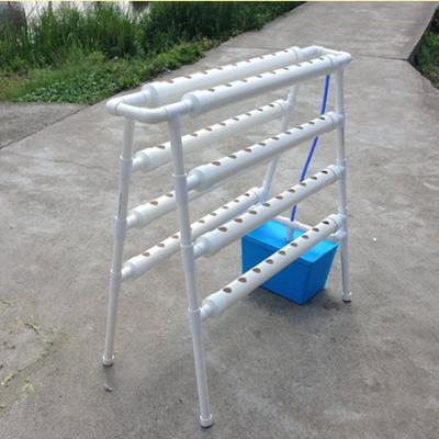 China Agriculture Planting NFT Portable Home System Free Standing Plastic Tube Hydroponic Growing Growing Rack for sale