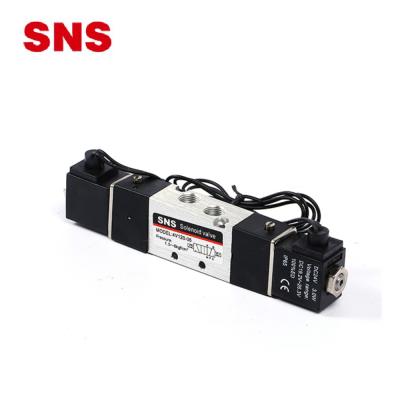 China Factory SNS Series 4V2 5/2 Way Pneumatic Solenoid Directional Control Valve, Solenoid Valve 12V/24VDC/220VAC for sale