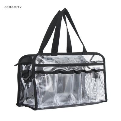 China Fashion FAMA Certificated Bag Holographic Makeup Stand Beauty Factory Vinyl Accessory Bag Organizer Bag for sale