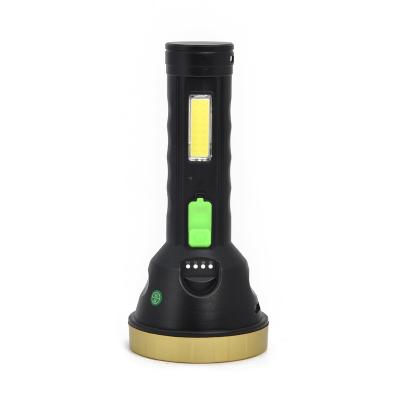 China New Product Rechargeable Side Lighting Torch Light Led Rechargeable Super Bright Flashlight Torches for sale