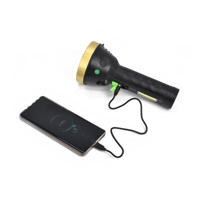 China Logo Indoor Lighting Custom High Power Rechargeable Torch Light High Power Rechargeable Led Flashlights for sale