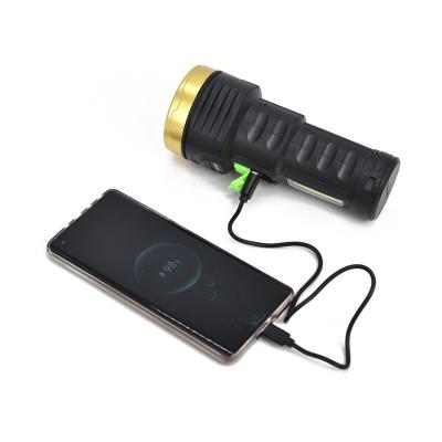 China Factory supply high power rechargeable plastic torch led super bright flashlight for sale