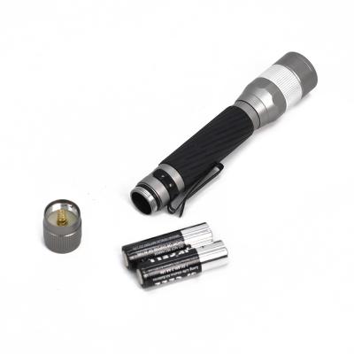 China New Design Mini Portable Aluminum Pen Lamp Focuing 2Aa Dry Battery Portable Dragging Pocket Pen Light for sale