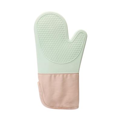 China Food Grade/BPA Free Heat Resistant Silicone Eco Friendly Kitchen Home Use Cooking Gloves Pot Holder Oven Mitts for sale