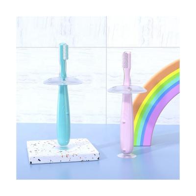 China Toothbrush Food Grade High Temperature Food Grade Cover Cup Suction Baby Silicone Resistance Travel Head for sale