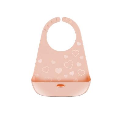 China Wholesale BPA Free Heat Resistant Safe Material Silicone Soft Waterproof Baby Bibs for sale