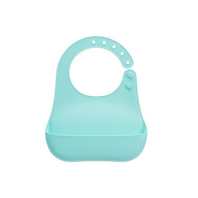 China BPA Free High Quality Durable Using Baby Silicone Bib Waterproof Adjustable Size Various Wholesale for sale