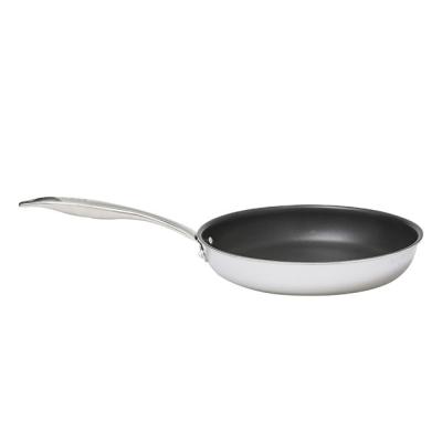 China Viable Factory Direct Woks Wholesale Customized Triple Layers Induction Stainless Steel Non-Stick Wok for sale