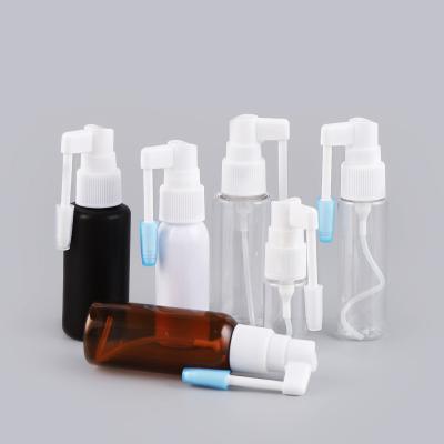 China 10ml-120ml Medical Empty Medical Spray Bottles With 18/410,20/410,24/410 Throat Spray Pump for sale