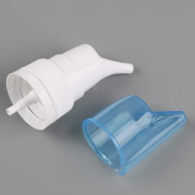 China Non Spill High Quality White Nasal Spray Medicine 30mm Nasal Spray Pump For Sprayer Bottle for sale