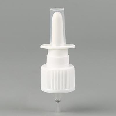 China Non Spill Plastic Medical Spray Bottle With Oblique Head Nasal Cap Spray for sale