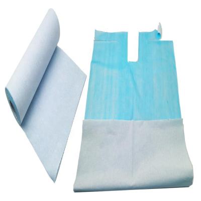 China Waterproof And Water Absorbing Disposable Clinic Patient Dental Bib Roll for sale