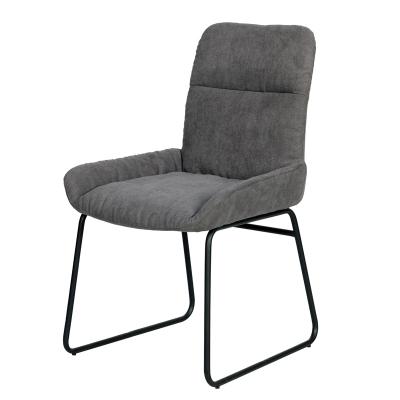 China Modern Design China Export Dining Room Furniture Simple Leisure Fabric Gray Gray Fabric Dining Chair Wholesale. for sale