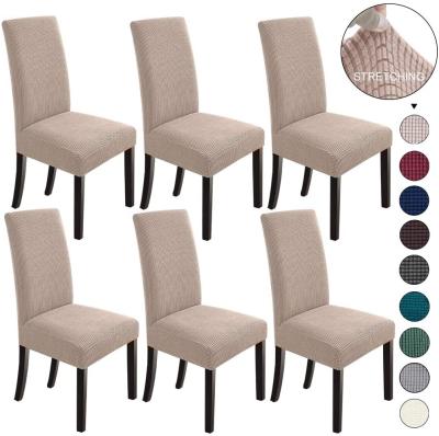 China Hotel Wedding Use Chair Covers Parsonsdining Chair Cover Single Stretch Dining Chair Covers for Dining Room Set of 6 for sale