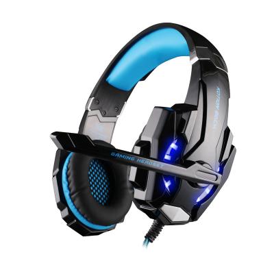 China New Earphone Fashion Wired Gaming Overhead Headphones Wired LED Headsets for sale