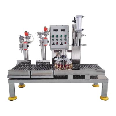 China beverage liquid filling line, semi-automatic liquid filling machine, two head filling machine for sale