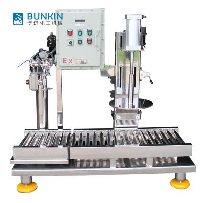 China Single Semi Automatic Food Spout Paint Layer Filling Machine for sale