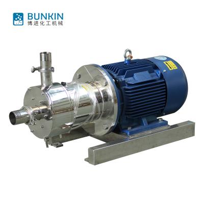 China Liquid With Horizontal Suspended Solids In Line High Shear Mixer Pump for sale