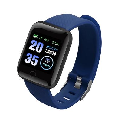 China Touch Screen Blood Pressure Watch IOS Android 116plus Smart Heart Rate Smart Bracelet Watch Digital Band Smartwatch for sale