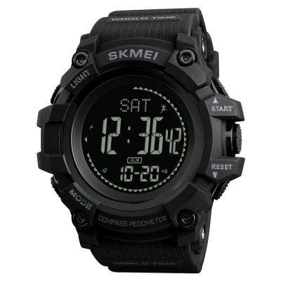 China Multifunctional Outdoor Multi Time Zone Skmei Watches Hand Clock For Men Compass Sports Army Military Smart Digital Watch 1356 for sale