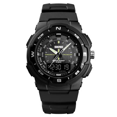 China SKMEI 1454 Non-Specific Analog-Digital Electronic Watch Men's Waterproof Sport Wrist Watch for sale