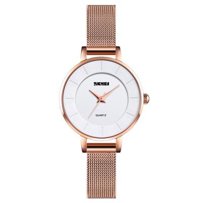 China Skmei Rose Gold Women Fashion Luxury High Quality Water Resistant Quartz Wrist Watch for sale