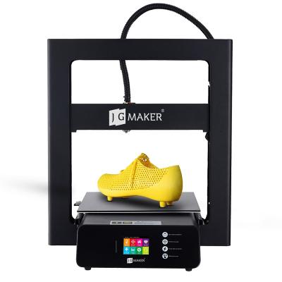 China JGMaker A5S Best Quality Black Diamond Glass Hot Bed 3D Shoe 3D Home Printer For Shoe Making for sale