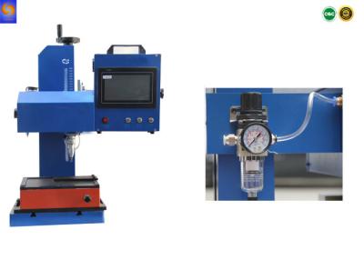 중국 탁상용 명찰 점 망치 대가리 압축 공기를 넣은 표하기 기계 금속 판 인쇄 장비 판매용