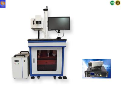 China 10-100KHz 3w 5w 10w UV Laser Marking Machine For Glass PCB Iphone Ipad Case for sale