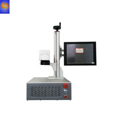 China Mini Portable unibody Metal Marking Machine Chassis Number Fiber Laser Engraving Machine for sale