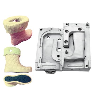 China Aluminum EVA Rain Boots Shoe Mold for EVA Injection Shoe Machine for sale