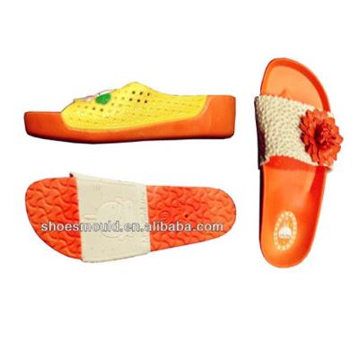 China Slipper Aluminum Shoe Sole PVC Mold for sale