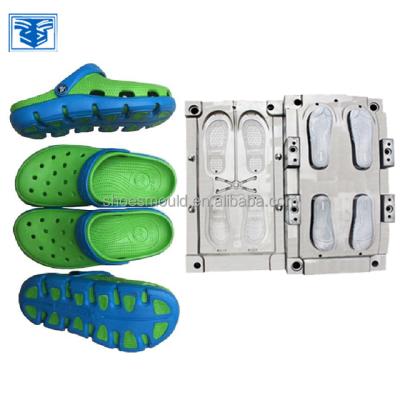 China Aluminum Two Color EVA Garden Shoes Slipper Mold for sale