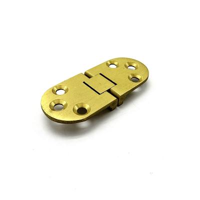 China Rounded Corner Butler Tray Folding Table Brass Door Hinge for sale