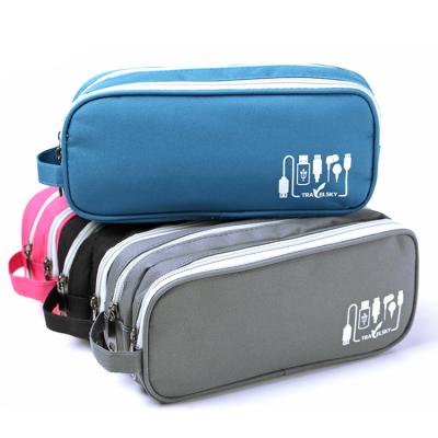 China Fashionable Design Universal Folding Two Compartments Travel Digital Data Line Storage Bag for sale