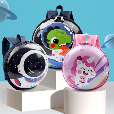 China 3D Cartoon Rocket Children Backpack Toddler Kids Bookbag Waterproof Anti-lost Space Capsule School Bags for sale