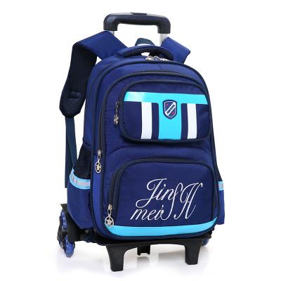 China Manufacturer Wholesale Fashion Waterproof Cartoon Kids School Trolley Colorful Backpack Bags With Wheels for sale