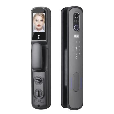 China High Security 3D Face Recognition Fingerprint Password Door Lock WIFI Tuya Electronic Smart Door Lock For Home V1 for sale