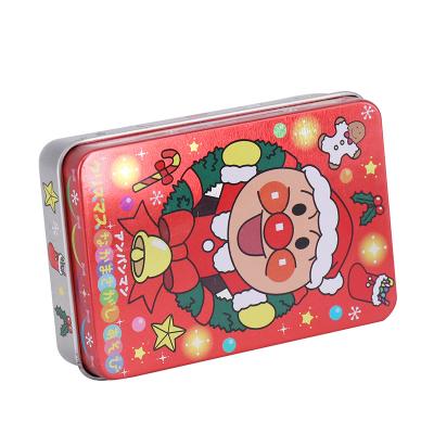 China Rectangular Mini Santa Claus Tin Box, customized tin box, decorative tin,mint tin, metal packaging, tailor-made tin for sale