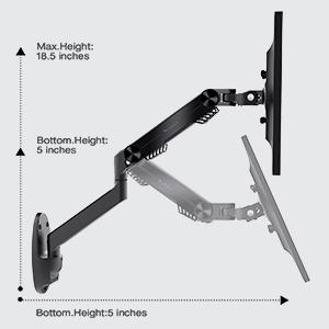 China High Quality Aluminum Alloy Bestand Aluminum Alloy TV Monitor Bracket Monitor Stand Riser With Adjustable Height for sale