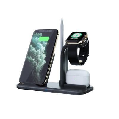 China Hot-selling Mobile Phone Amazon Desktop Combination Fast Charging 3 in 1 Wireless Charger for sale