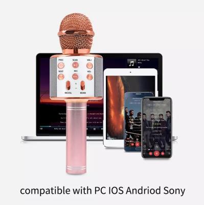 China Wireless Microphone Kids Karaoke Cable Microphone with Speaker, Portable Handheld Karaoke Player for Home Party KTV Music Singing Play for sale