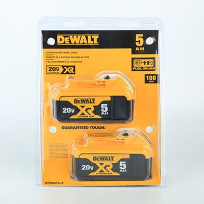 China Power Tools Compatible with DEWALT MAX Tools XR 5 High Quality 0Ah Battery Including 2 Pcs For DEWALT 20V Battery for sale