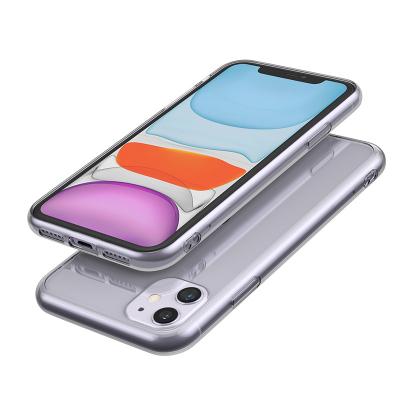 China Soft Phone Case Waterproof TPU Phone Back Cover Transparent Clear Phone Case For iPhone 11 Series for sale