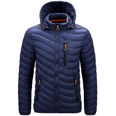 China Men's Cotton-Padded Jackets Breathable Breathable Mens Plus Size Autumn Winter Hooded Cotton Wadded Removable Jacket for sale