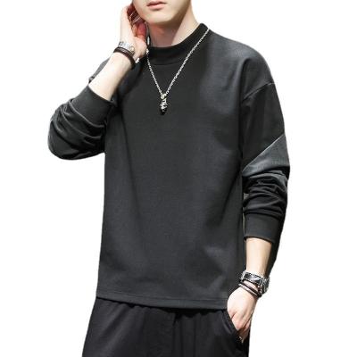 China Boys Breathable Round Neck Sweater Men's Long Sleeve Tops Clothes Autumn And Winter Loose T-shirt for sale