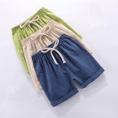 China New Casual Pants Summer Children Clothing Boy Shorts Cotton Proof Canvas Baby Wear Kids Outer Shorts Pants for sale