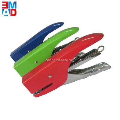 China Office Quality Metal Pliers Stapler Manual Metal Hand Held Stapler for sale